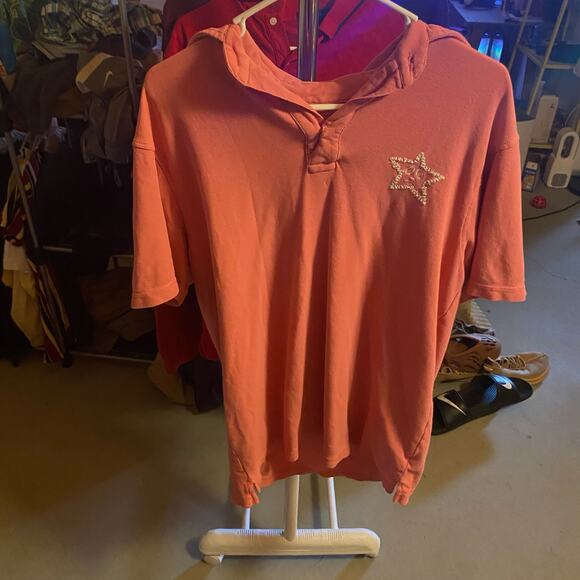 Pink Sake Starfish Polo Size Large - Picture 1 of 3